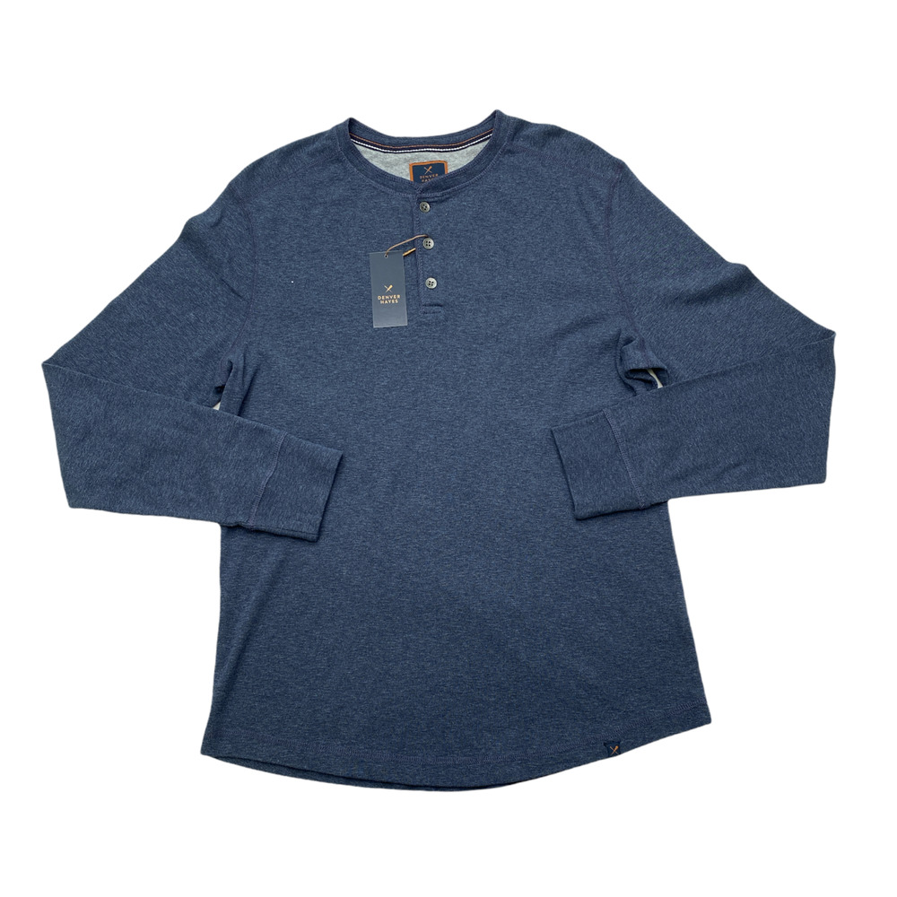 Denver Hayes Slub Henley Shirt Medium